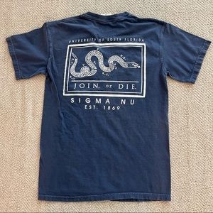 Sigma Nu Comfort Colors Fraternity Tee